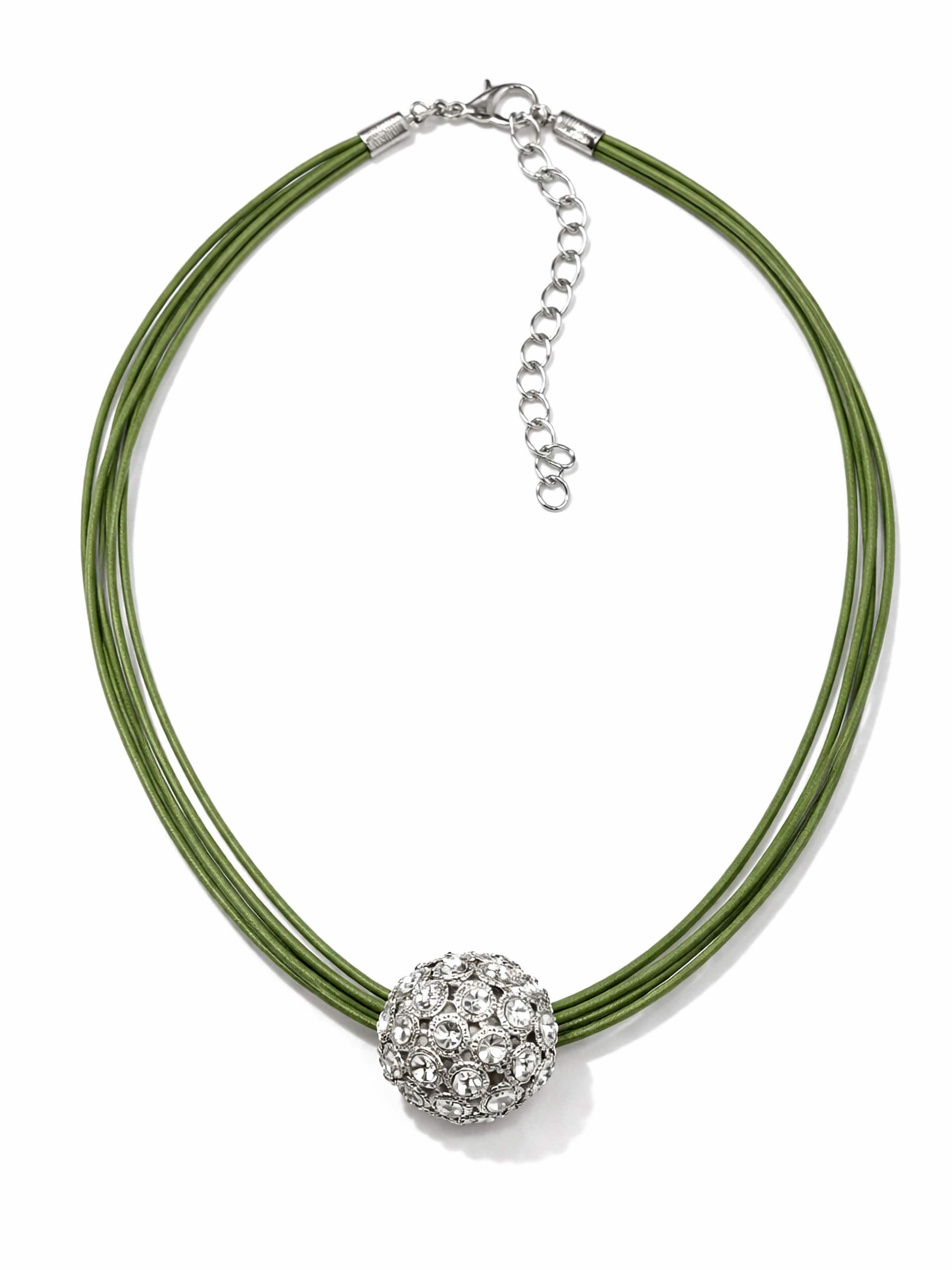 COLLEZIONE ALESSANDRO Kette 'Crystal'‌‌‌‌‌‌‌‌‌ in grün, Produktansicht