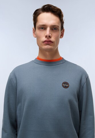 NAPAPIJRI Sweatshirt 'B-Badge' in Grijs