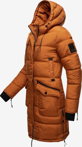 MARIKOO Winter Coat 'Chaskaa' in Brown