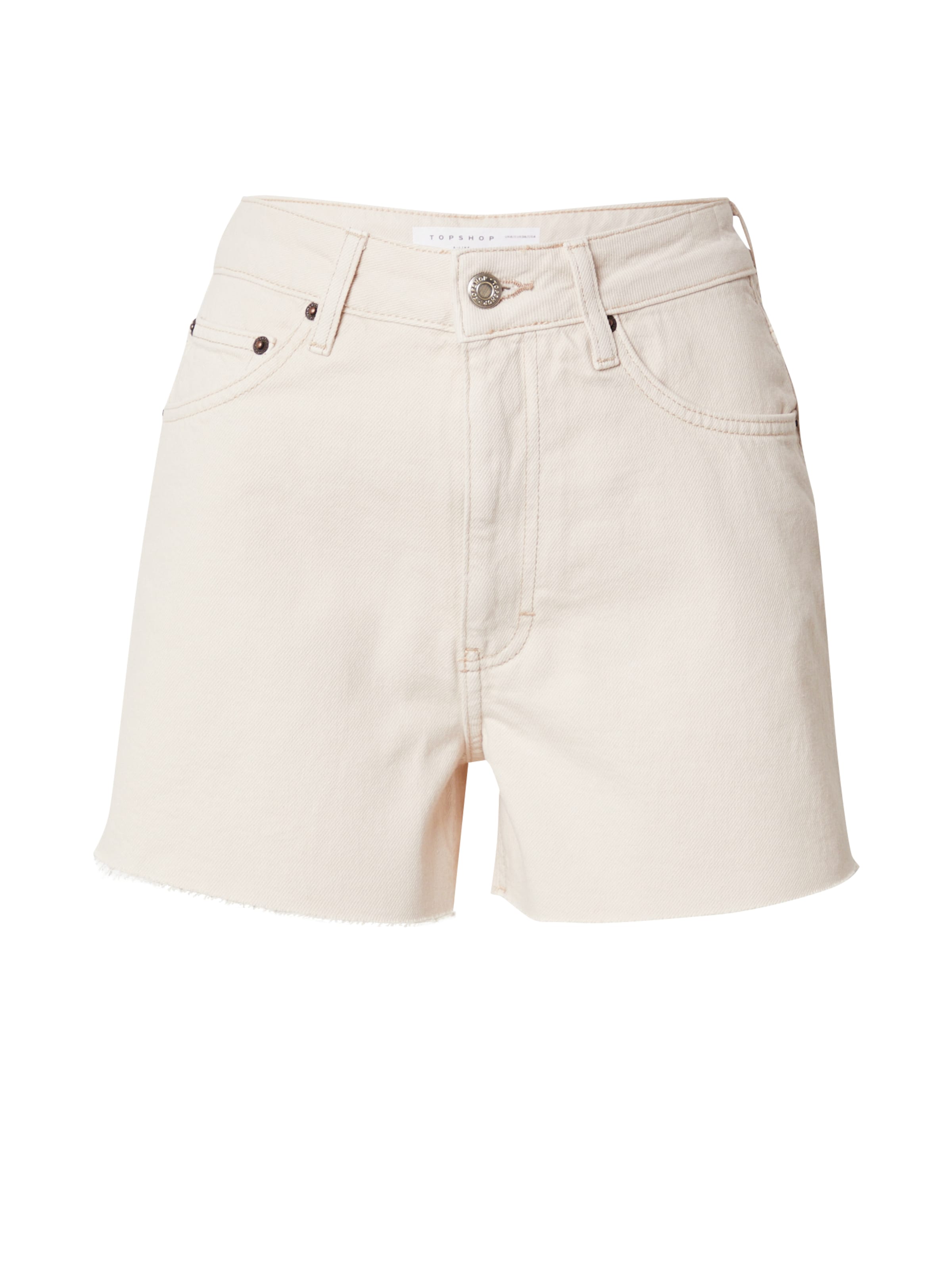 TOPSHOP - regular Vaquero en blanco: frente