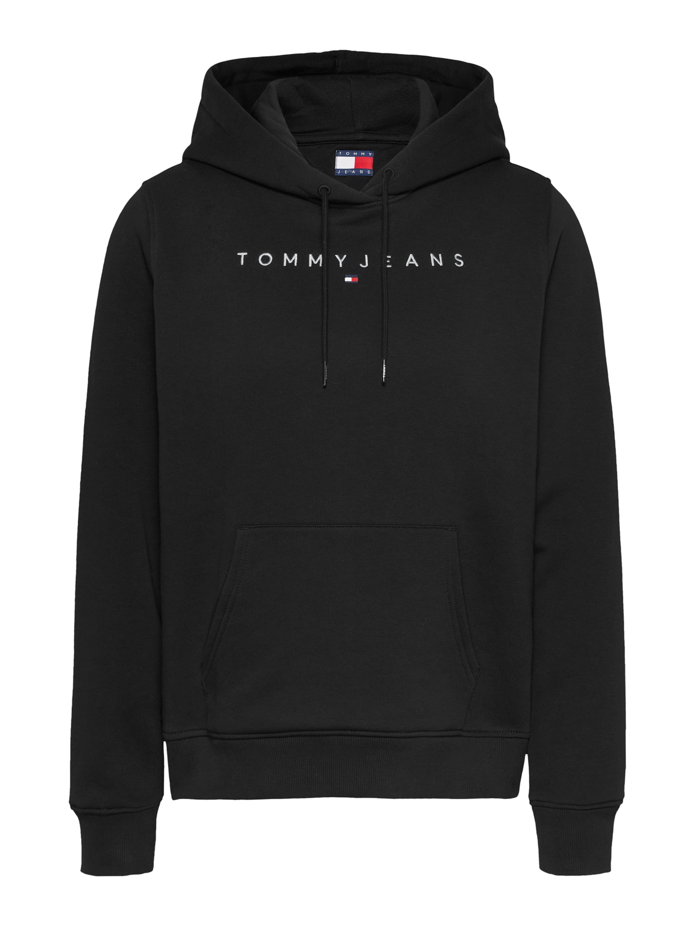 Tommy Jeans Sweatshirt in Black: front