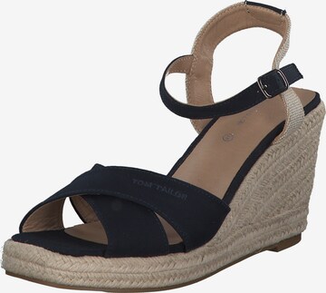 TOM TAILOR Sandals in Blue: front