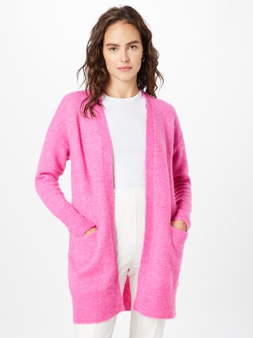 Cardigan 'Lulu' SELECTED FEMME en rose : devant