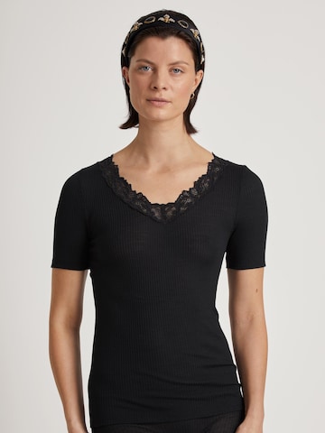 Maglietta intima 'Silky Wool Joy' di CALIDA in nero