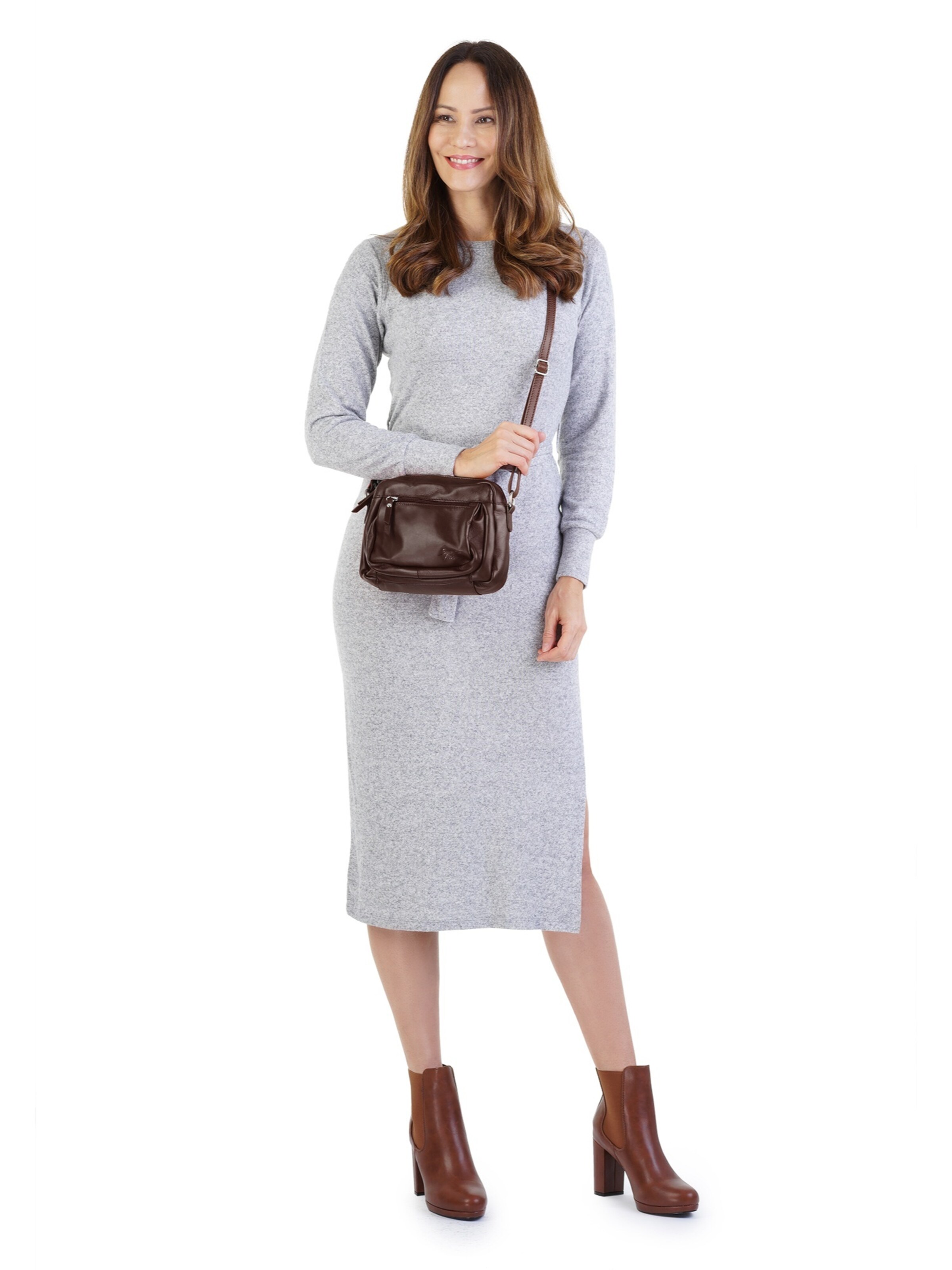 Sac à bandoulière Samantha Look en marron