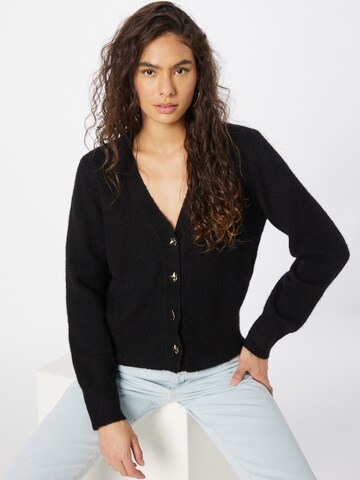 FREEMAN T. PORTER Knit Cardigan 'Gavina' in Black: front