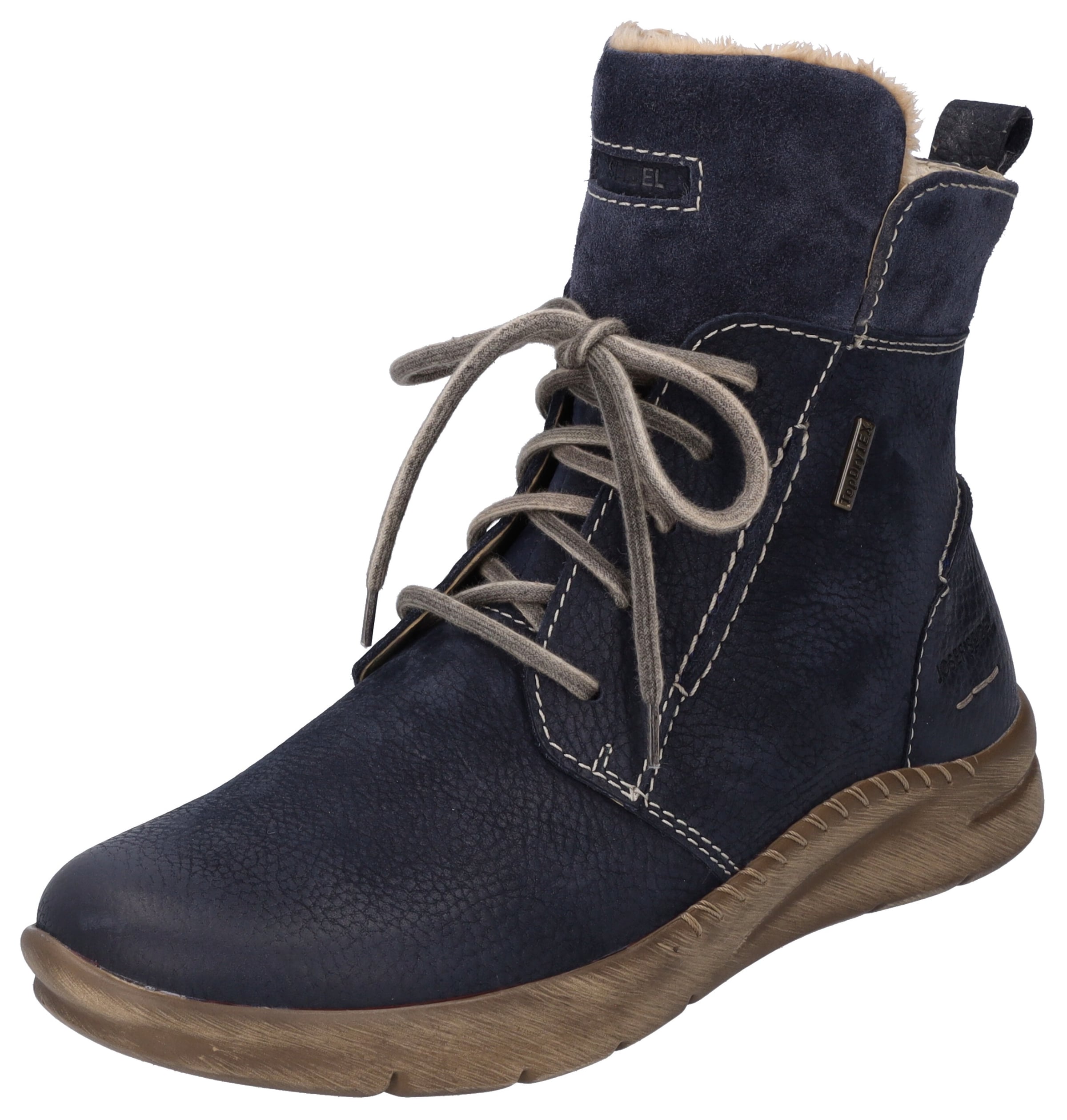 JOSEF SEIBEL Lace-up bootie 'Cony' in Blue: front