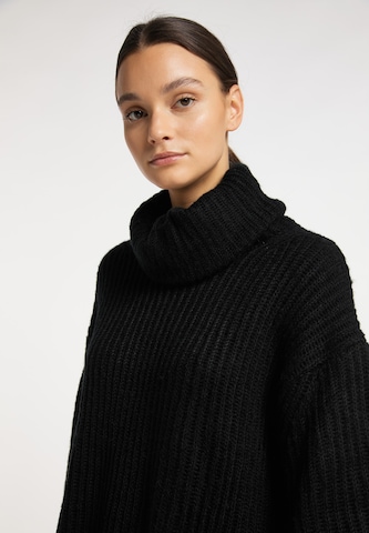melns RISA "Oversize" stila džemperis