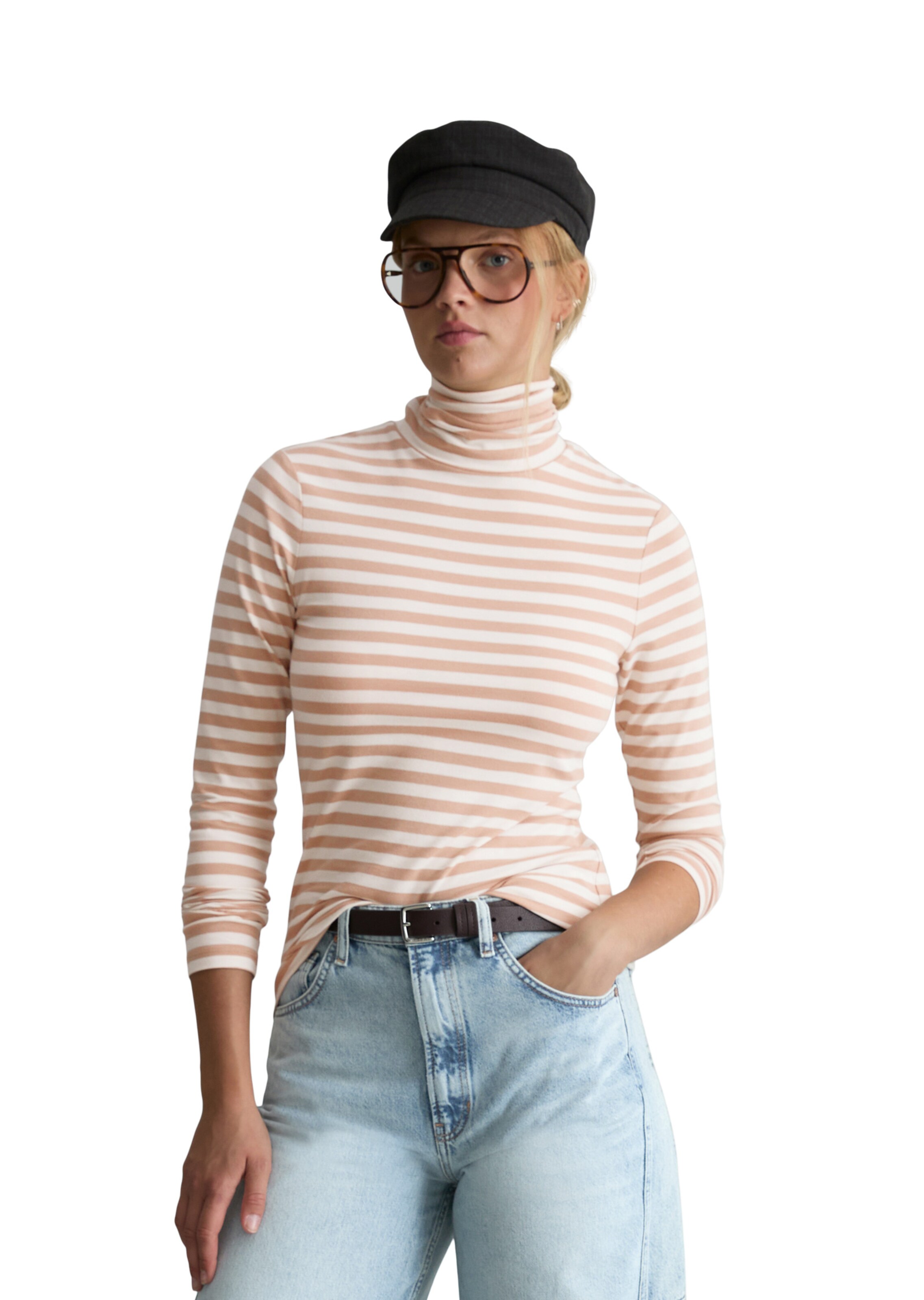 Marc O'Polo DENIM Shirt in Beige: voorkant