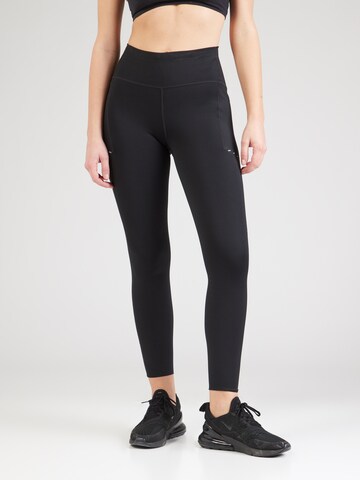 Skinny Pantaloni sportivi di NIKE in nero: frontale
