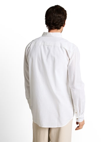 TOM TAILOR Regular Fit Skjorte i hvid