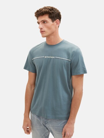 T-Shirt TOM TAILOR en vert : devant