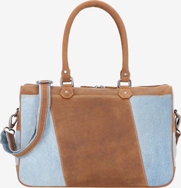 GREENBURRY Document Bag in Blue: front