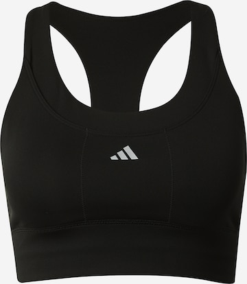 ADIDAS PERFORMANCE Bustier Urheilurintaliivit 'Run Pocket' värissä musta: etupuoli