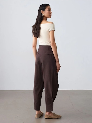Dilvin Wide leg Pants in Brown