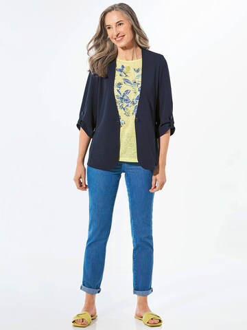 Goldner Blazer in Blau