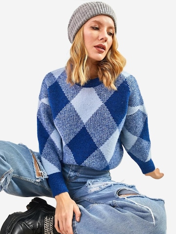 Pull-over 'Pullover' Bianco Lucci en bleu