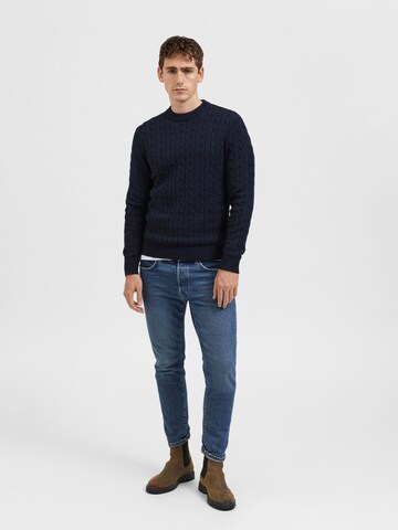 Pull-over 'Ryan' SELECTED en bleu