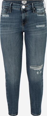 River Island Petite Skinny Jeans 'MOLLY' i blå: framsida