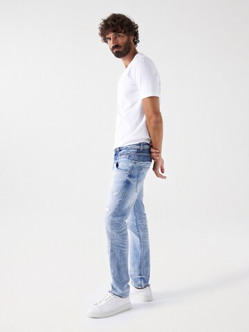 Coupe slim Jean Salsa Jeans en bleu