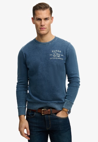 Sweat-shirt Superdry & Co en bleu : devant