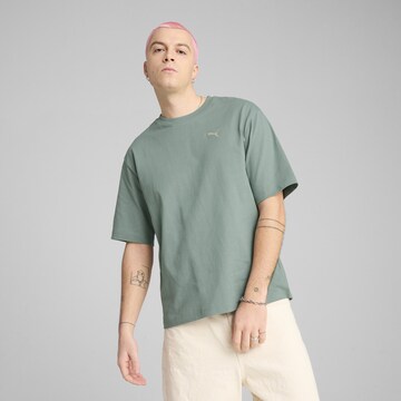PUMA Shirt 'Wardrobe Ess' in Green: front