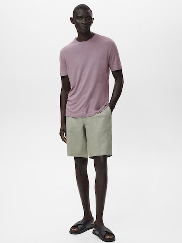 Tricou 'LIMAN' de la MANGO MAN pe mov