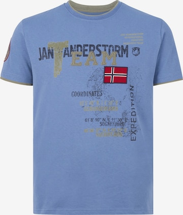 Jan Vanderstorm Shirt ' Sölve ' in Blauw: voorkant