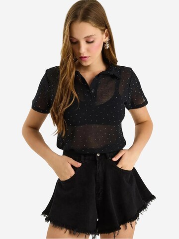 Bianco Lucci Blouse in Black