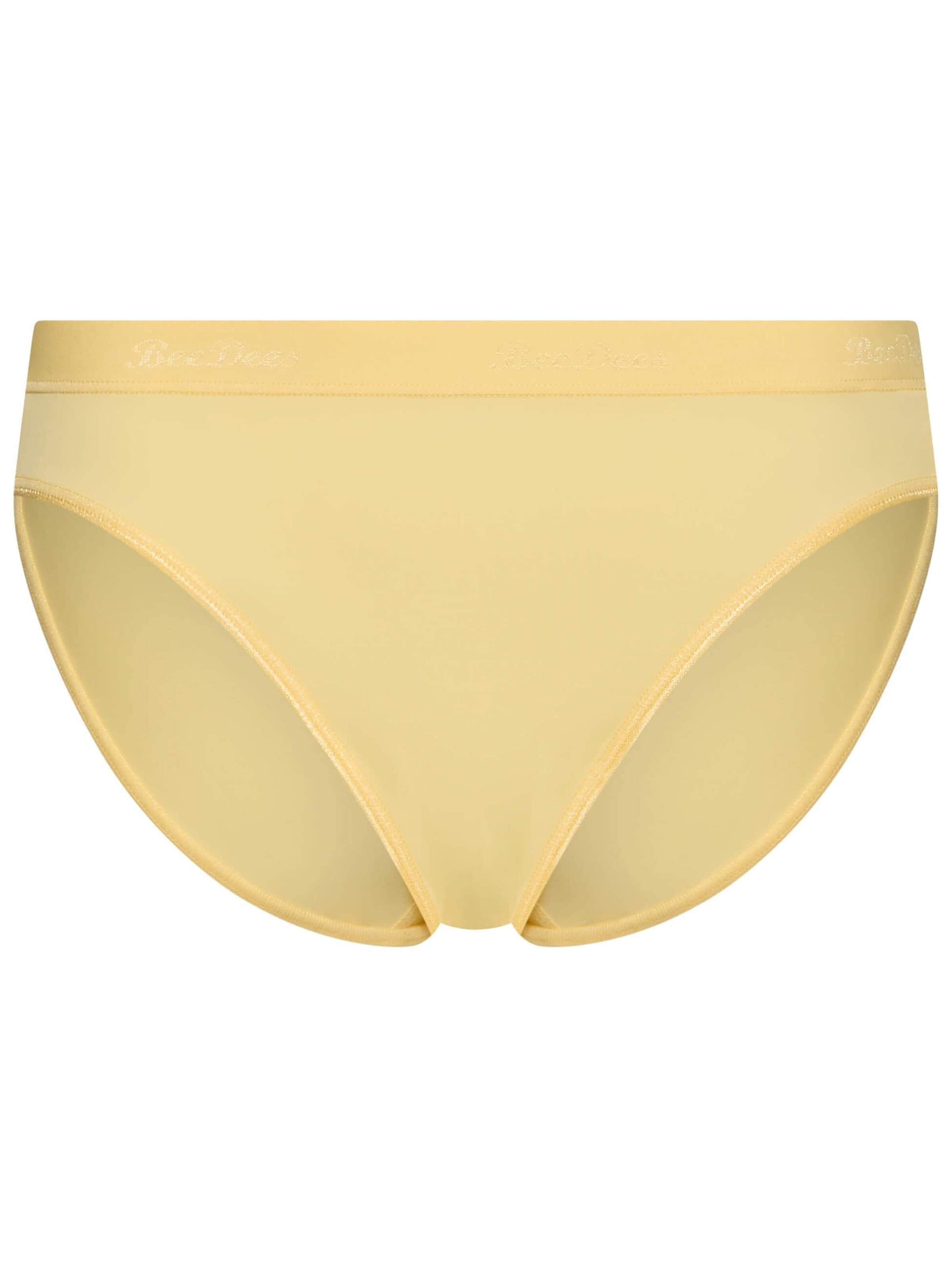 BeeDees Panty 'Taillenslip Microfun Tai mit Elastikbund' in Yellow: front