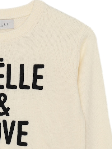 Gaelle Paris Pullover '&LOVE' in Beige