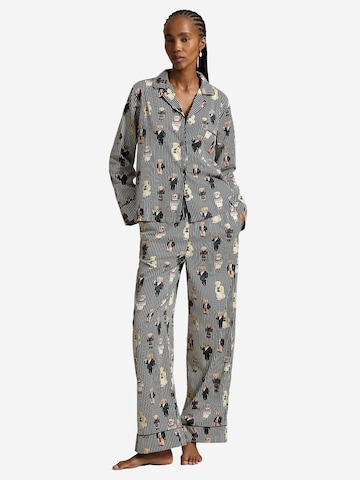 Pyjama ' Madison - Iconic Bear ' Polo Ralph Lauren en gris : devant