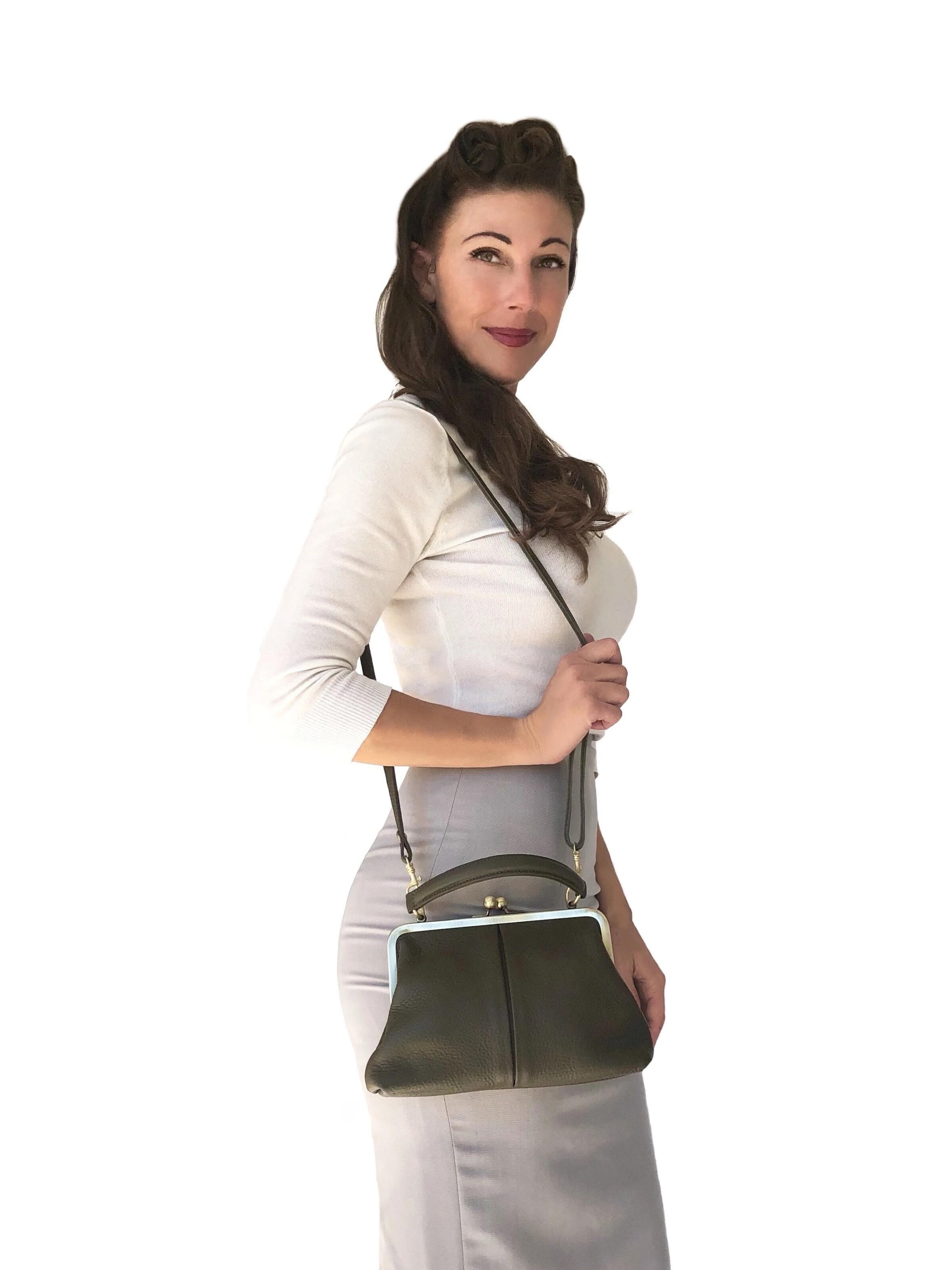 Sacs à main 'Kleine Olive – Leder Handtasche & Umhängetasche' Taschenkinder en vert