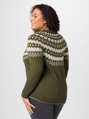 Zizzi Knit Cardigan in Green