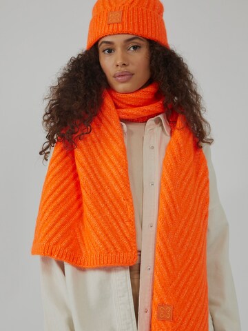 Écharpe 'KNIT COLLECTION' CODELLO en orange : devant