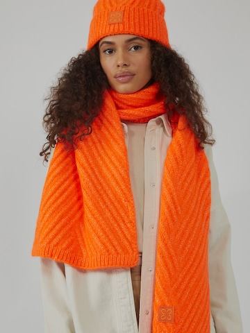 CODELLO Scarf 'KNIT COLLECTION' in Orange: front