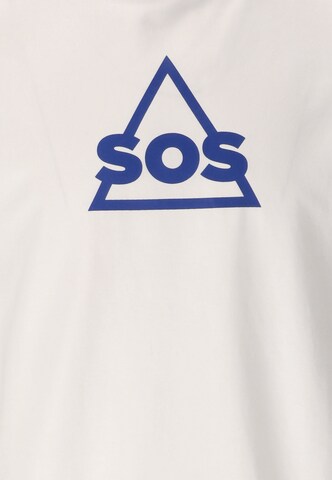 SOS T-Shirt 'Kvitfjell' in Weiß