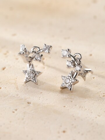 Boucles d'oreilles 'Falling Star' Hey Happiness en argent