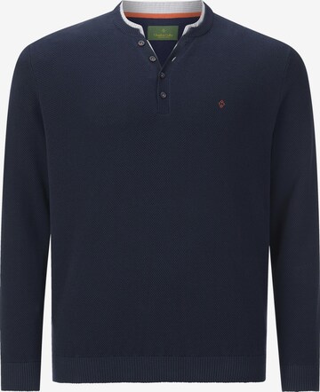 Charles Colby Sweater ' Earl Neamus ' in Blue: front