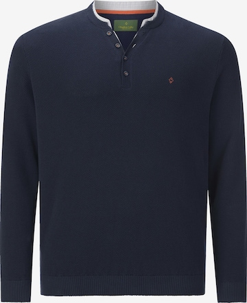 Charles Colby Sweater ' Earl Neamus ' in Blue: front