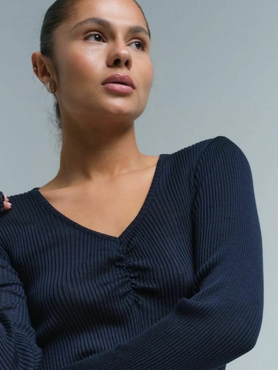 Seamless Basic Shirt 'Bellezza' in navy, Produktansicht