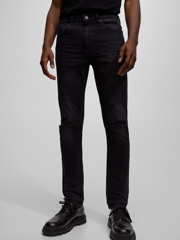 Coupe slim Jean Pull&Bear en noir