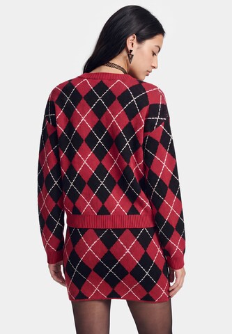 myMo ROCKS Knit Cardigan in Red