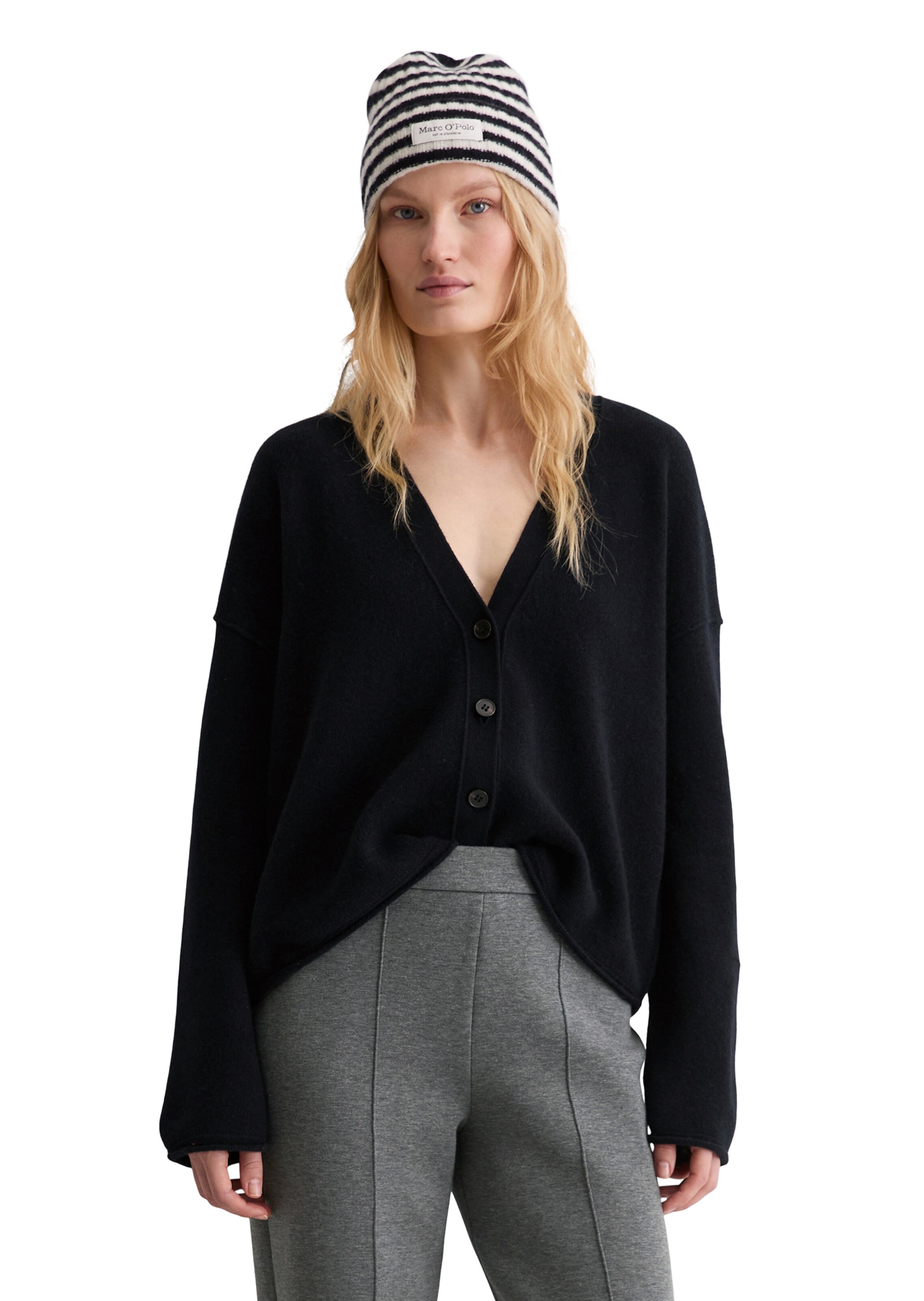 Marc O'Polo Strickjacke in Blau: Vorderseite