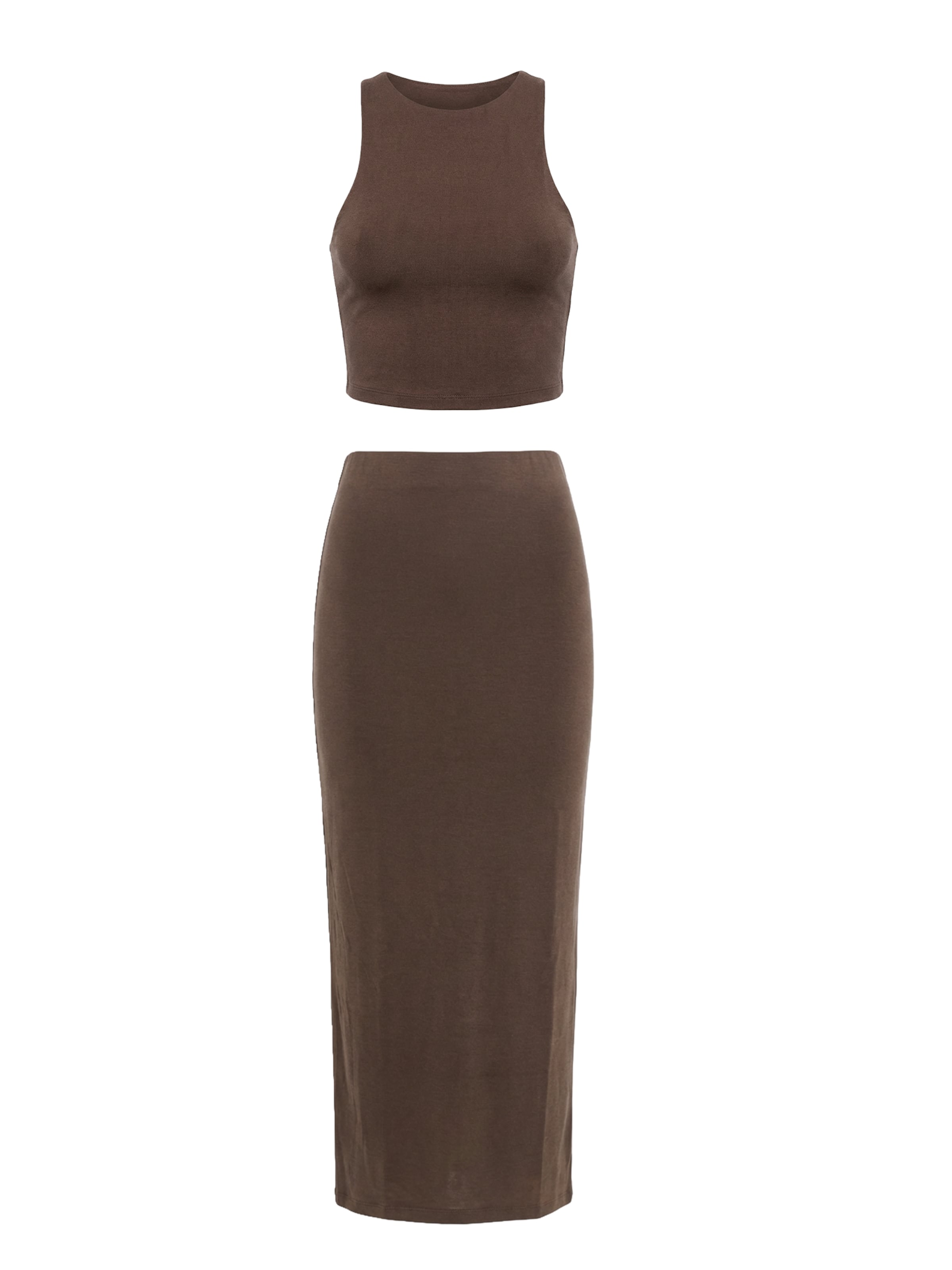 studioselect - Conjunto 'Marou' em castanho: frente