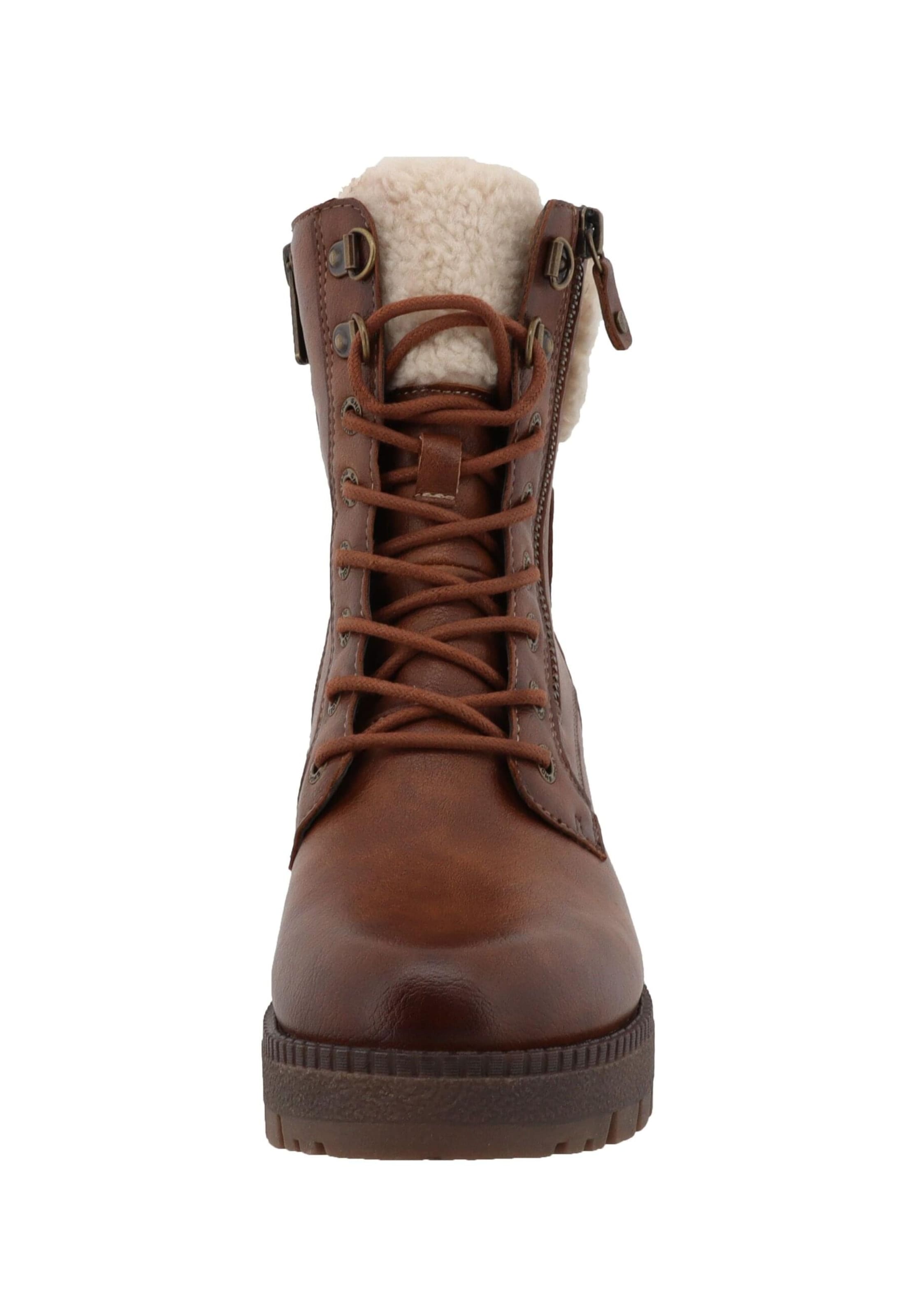 Ghete cu șireturi 'Caro' de la MUSTANG pe maro