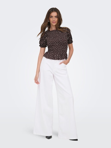 Wide Leg Jean 'ONLFrancesca' ONLY en blanc