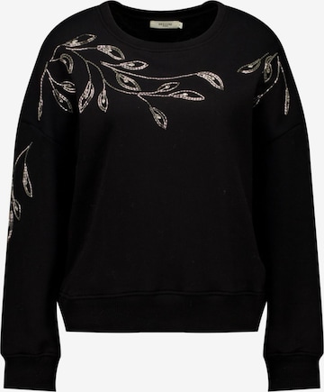 Sweat-shirt Deeluxe en noir : devant