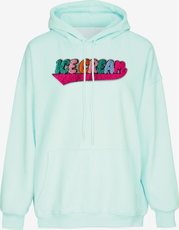 Sweat-shirt MYMO en vert : devant