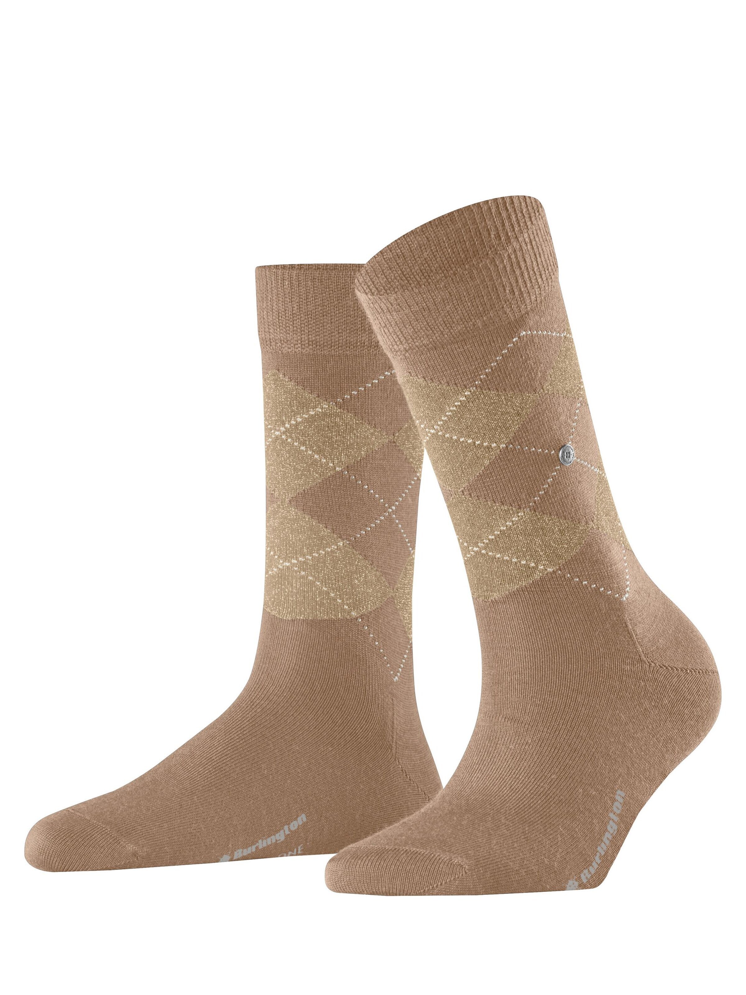 BURLINGTON Socken 'Marylebone Glitter'‌‌‌‌‌‌ in Beige: Vorderseite